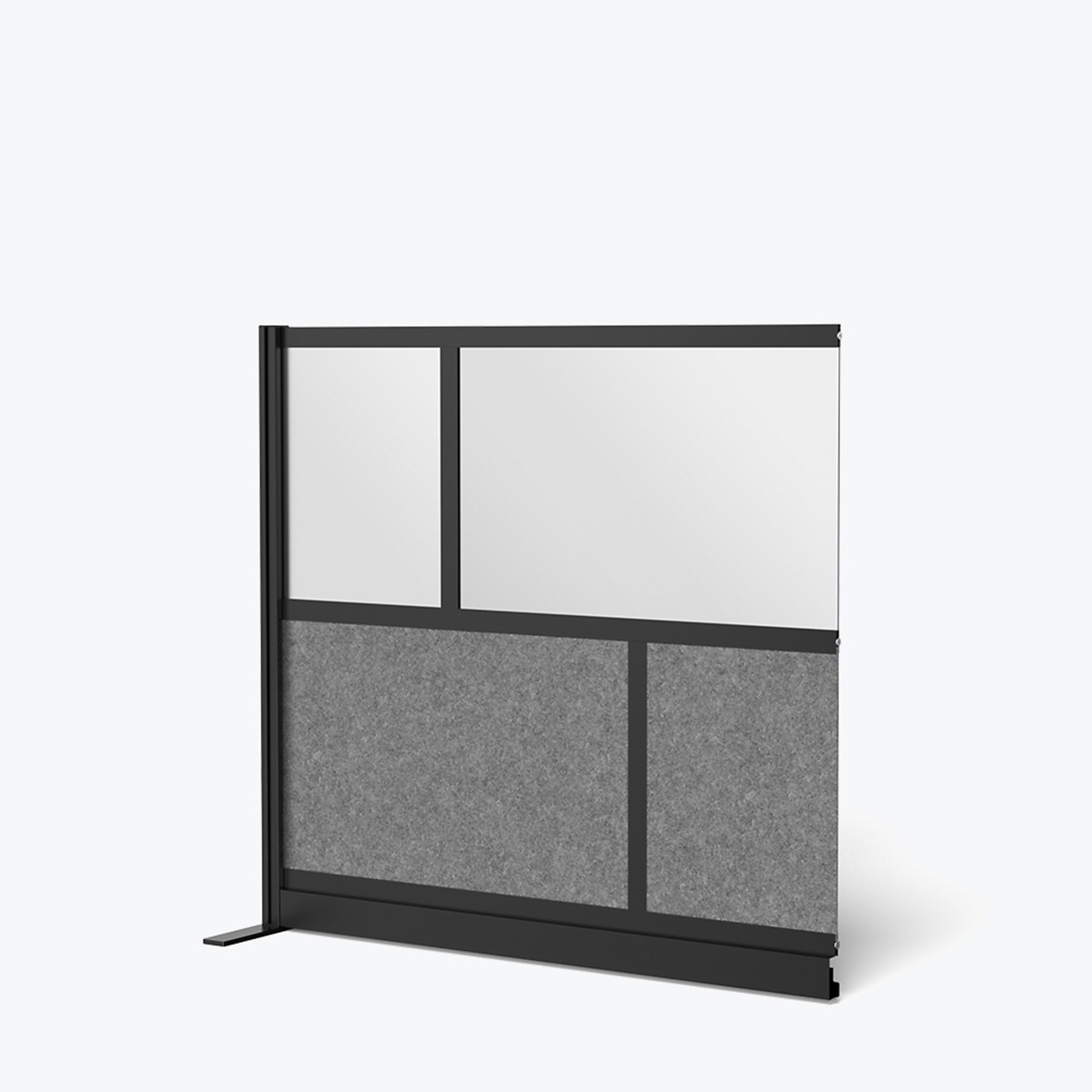 Luxor, Mod Wall Divider Sys Blk Frame53 x 48 add on Wall, Material Polypropylene/PET polyester fabric, Height 53 in, Width 48 in, Model# MW-5348-XCGB